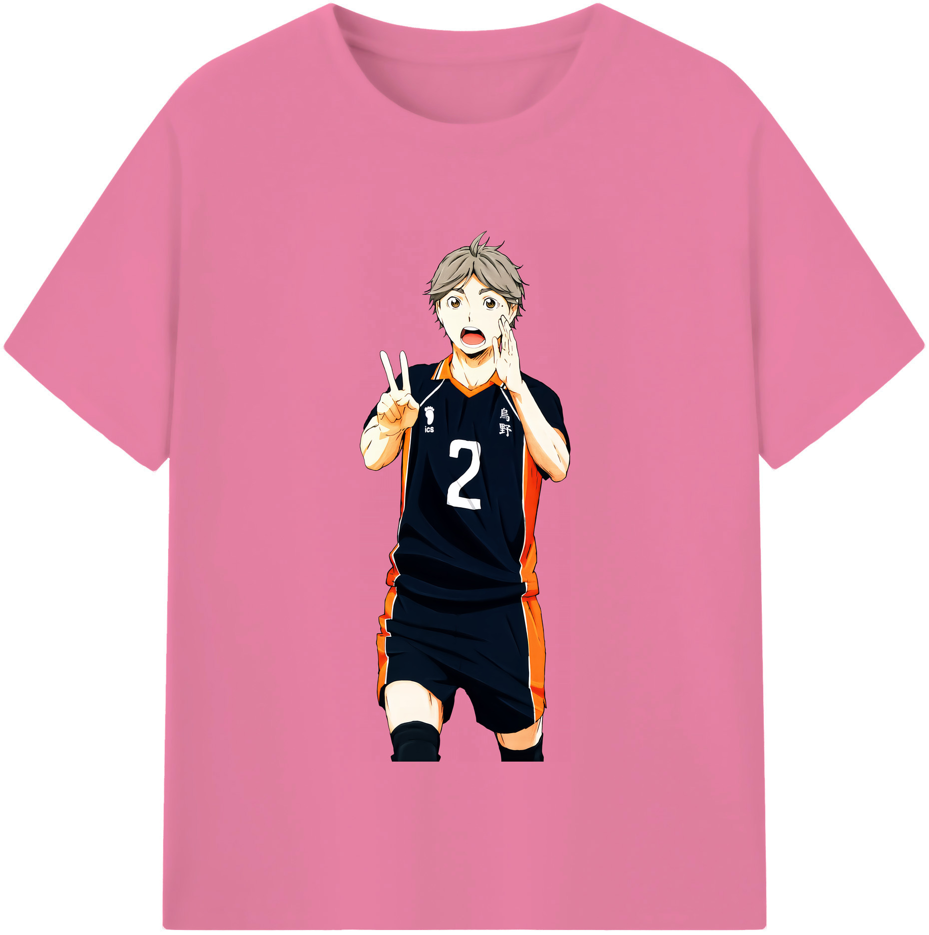 （画像用） ハイキュー!! Haikyu!! 綿100％半袖Tシャツ（フロントプリント）